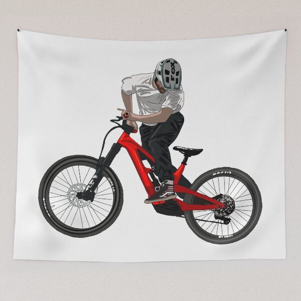 Item preview, Extreme MTB Rider Showcasing Skills designed and sold by GrizzlyCollective.