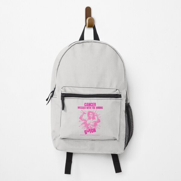 Item preview, Cancer Messed with The Wrong B!tch_Breast Cancer Awareness designed and sold by NuttySqueaky.