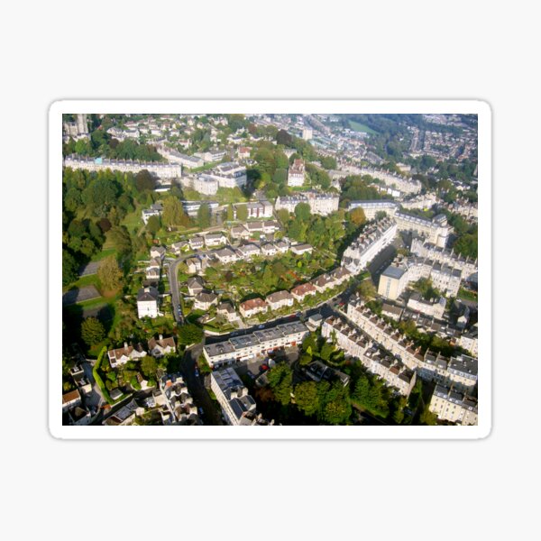 Aerial Image of Bath, Somerset, UK Sticker