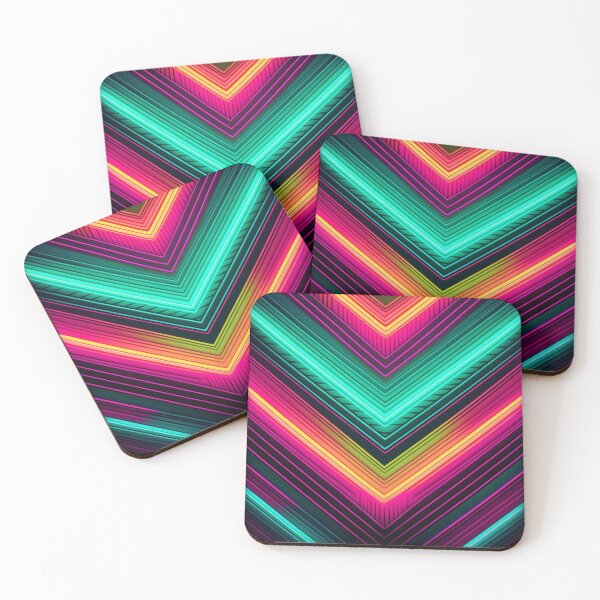 Item preview, Neon Light Zig Zag Night designed and sold by essentialimage.