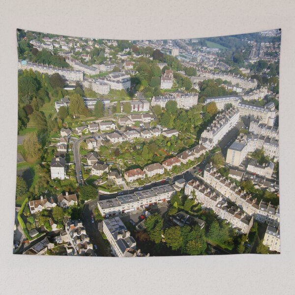 Item preview, Aerial Image of Bath, Somerset, UK  designed and sold by FOLK ART FUSION.