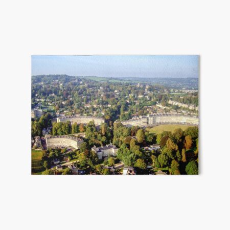 Aerial Image of Bath, Somerset, UK Art Board Print