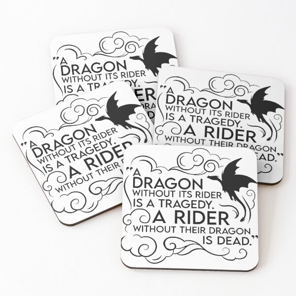 Item preview, "A dragon without its rider is a tragedy." designed and sold by literartyghost.