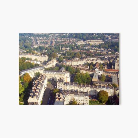 Aerial Image of Bath, Somerset, UK Art Board Print