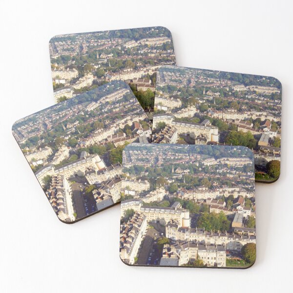 Item preview, Aerial Image of Bath, Somerset, UK  designed and sold by FOLK ART FUSION by heidiannemorris.