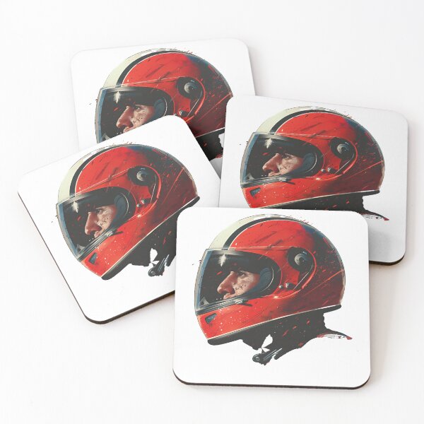 Item preview, Dynamic Red Motorcycle Helmet Vector on Black Background Side View designed and sold by mrmonsif.