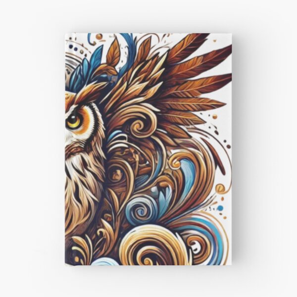 Item preview, Regal Owl in Abstract Patterns designed and sold by TeslaSt0re.