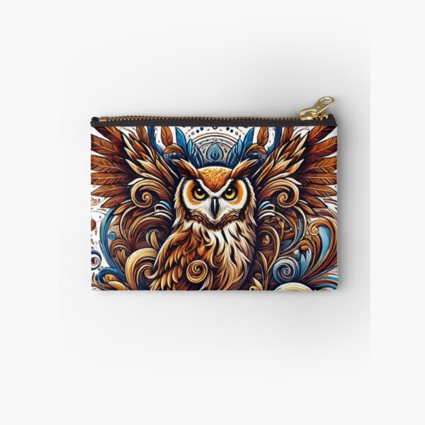 Item preview, Regal Owl in Abstract Patterns designed and sold by TeslaSt0re.