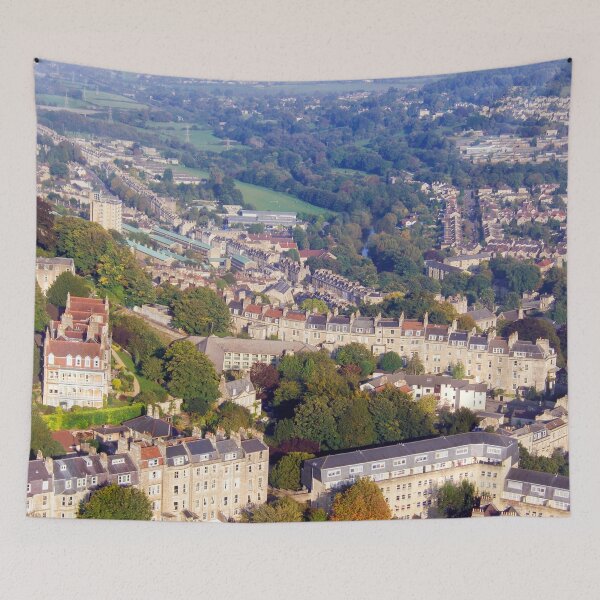Item preview, Aerial Image of Bath, Somerset, UK  designed and sold by FOLK ART FUSION.