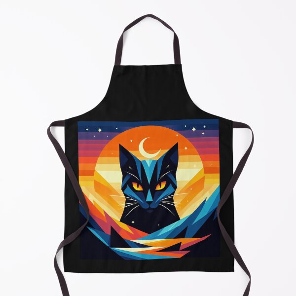 Item preview, Whiskered Whimsy: Geometric Feline designed and sold by zoughlal.
