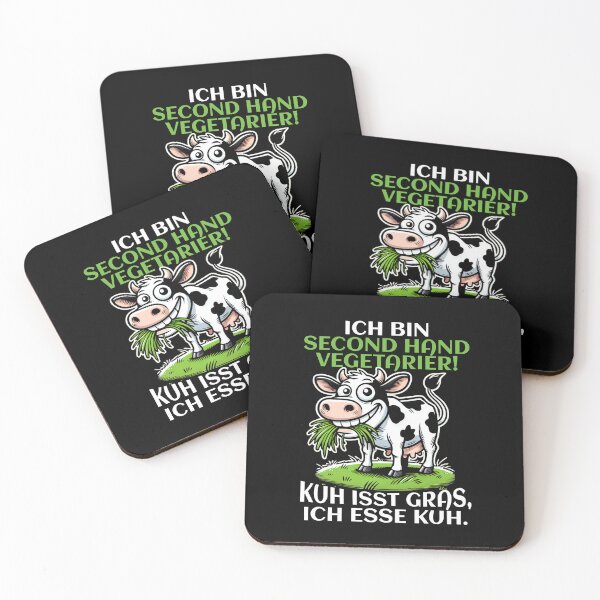 Item preview, I am a second hand vegetarian - Cow Funny designed and sold by MEMES-GER.
