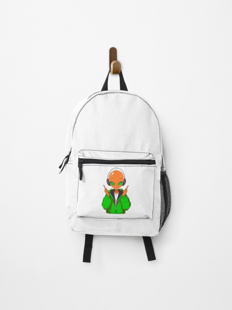 Thumbnail 1 of 3, Backpack, Orange Alien designed and sold by OUSSCOSMOS.