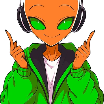 Artwork thumbnail, Orange Alien by OussCosmos ⭐️⭐️⭐️⭐️⭐️