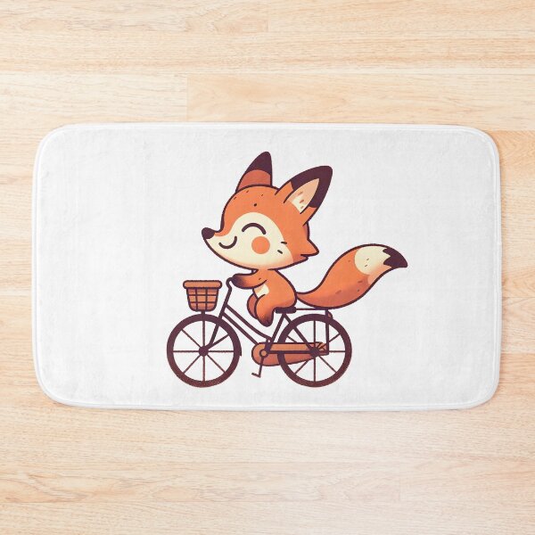 Artikelvorschau, Ein Cartoon-Fuchs auf einem Fahrrad entworfen und verkauft von thebigleebowski.