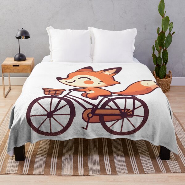 Artikelvorschau, Ein Cartoon-Fuchs auf einem Fahrrad entworfen und verkauft von thebigleebowski.