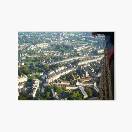 Aerial Image of Bath, Somerset, UK Art Board Print