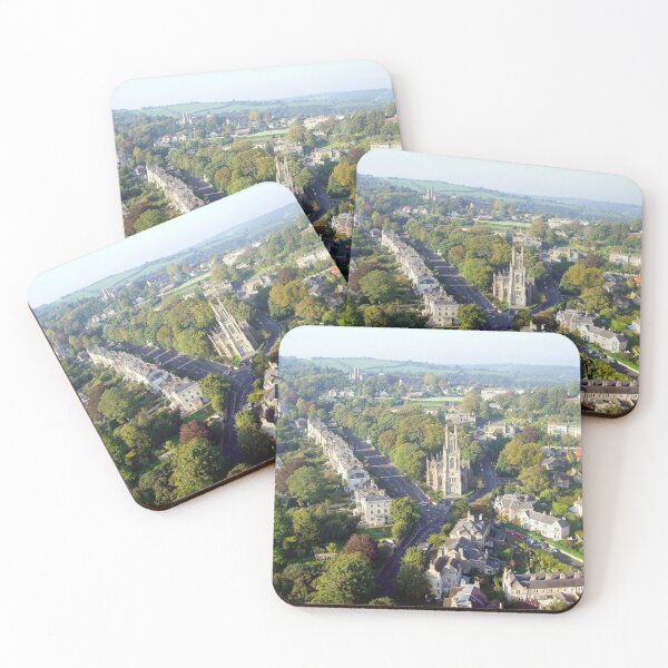 Item preview, St Stephen's Church - Aerial Image of Bath, Somerset, UK  designed and sold by FOLK ART FUSION by heidiannemorris.