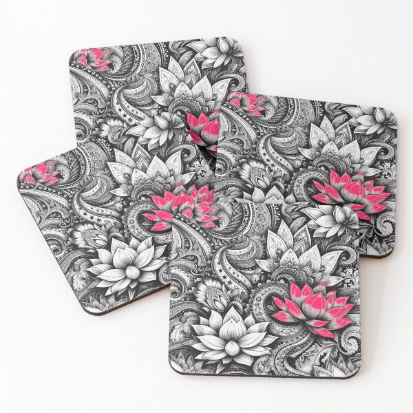 Item preview, Red Lotus Paisley designed and sold by ThreadBorne.