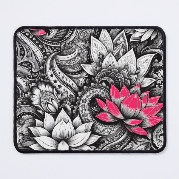 Item preview, Red Lotus Paisley designed and sold by ThreadBorne.