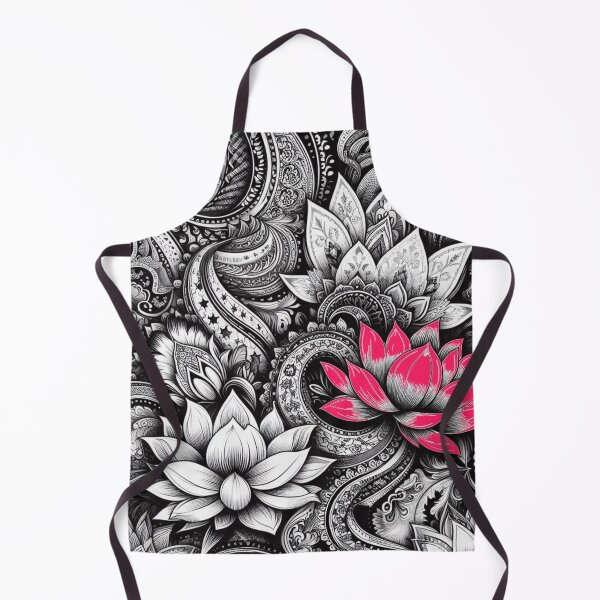 Item preview, Red Lotus Paisley designed and sold by ThreadBorne.
