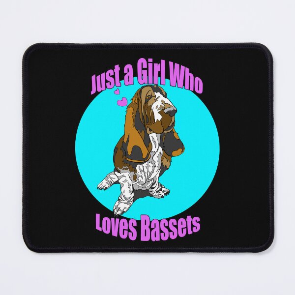 Item preview, Just a Girl who Loves Basset Hounds | Gift for Basset Lover designed and sold by Marian Murdoch.