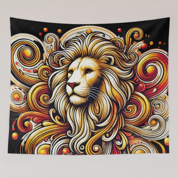 Item preview, Majestic Lion with Flowing Mane designed and sold by TeslaSt0re.