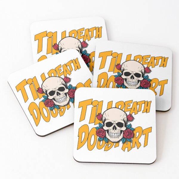 Item preview, Till Death Do Us Part Skull With Red Roses designed and sold by Henrylizarraga.