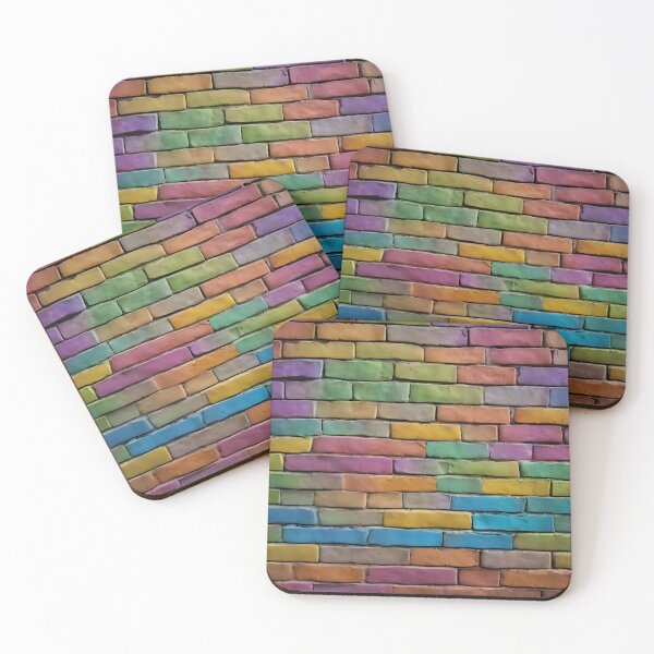 Item preview, Rainbow Brick Wall designed and sold by Zenvo.