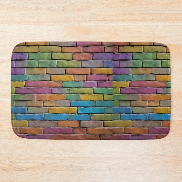 Item preview, Rainbow Brick Wall designed and sold by Zenvo.