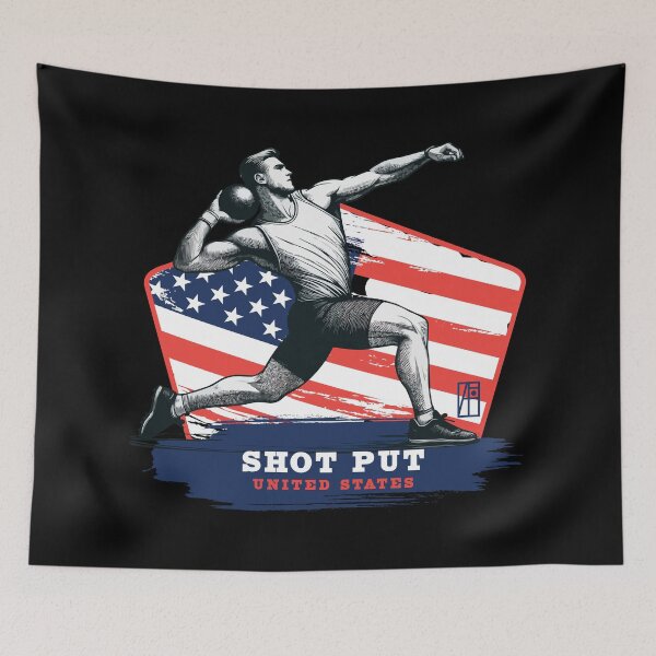Item preview, SHOT PUT - USA - SPORT SQUAD - 1 designed and sold by ArtProjectShop.