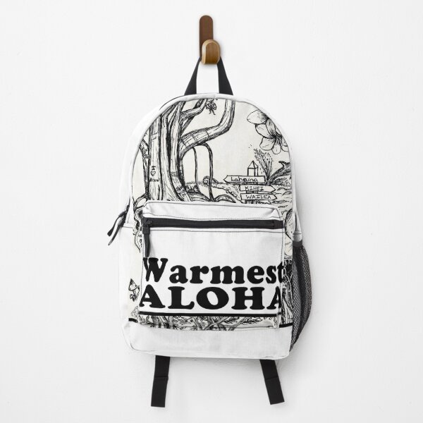 Item preview, Warmest Aloha - Black Text with Black and White Sketch of Maui Treasures designed and sold by MountMercantile.