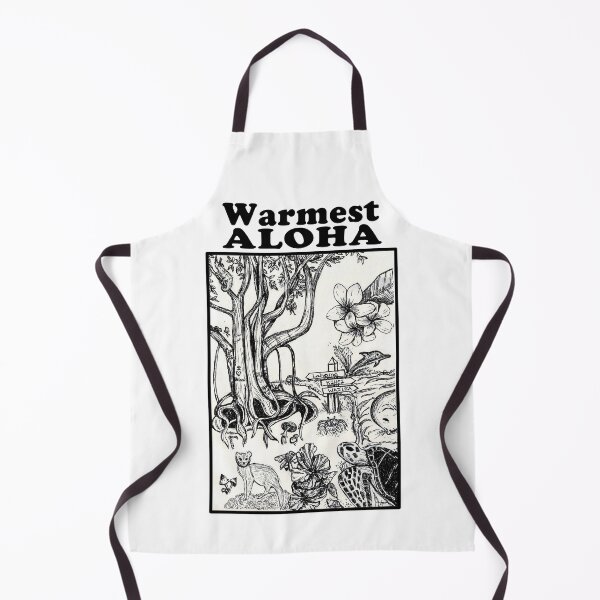 Item preview, Warmest Aloha - Black Text with Black and White Sketch of Maui Treasures designed and sold by MountMercantile.