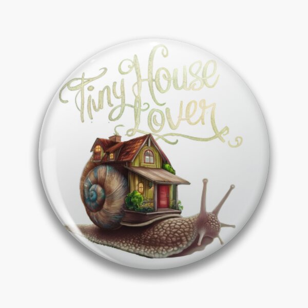 Item preview, Snail Tiny House gold Topography designed and sold by EmeraldCauldren.