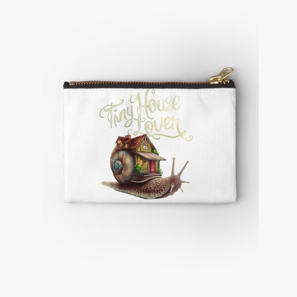 Item preview, Snail Tiny House gold Topography designed and sold by EmeraldCauldren.