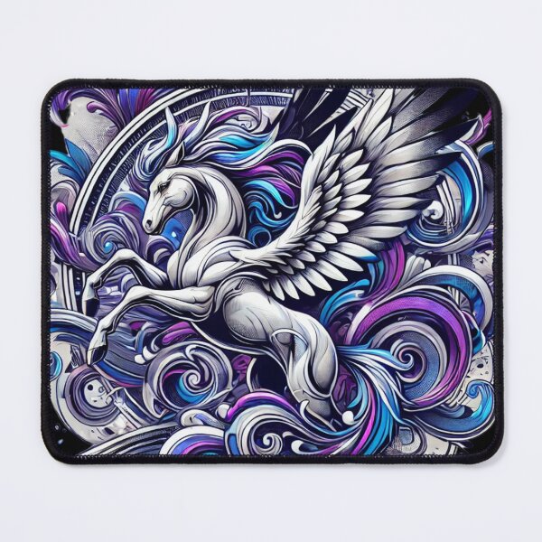 Item preview, Majestic Pegasus in Abstract Swirls designed and sold by TeslaSt0re.