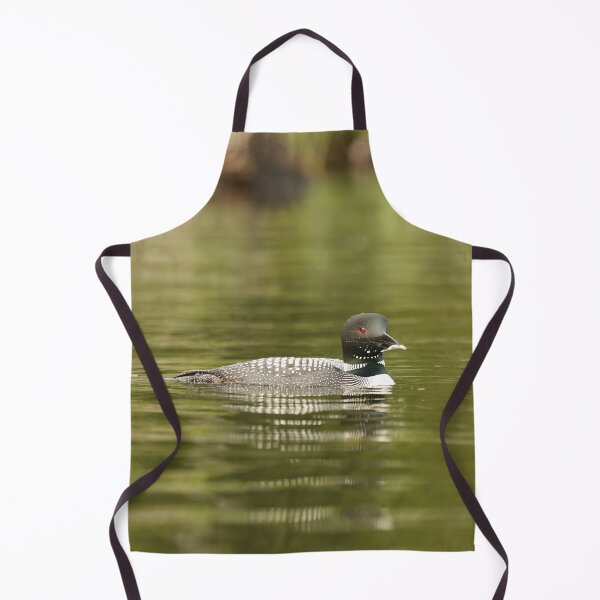 Item preview, Father loon with fish designed and sold by Inlovewithloons.