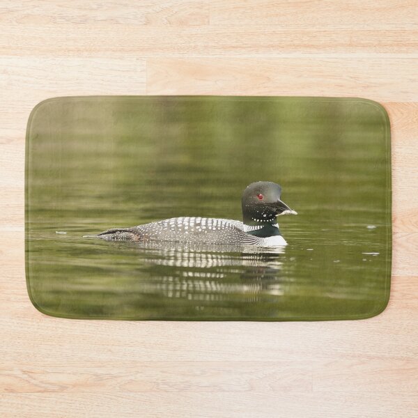Item preview, Father loon with fish designed and sold by Inlovewithloons.