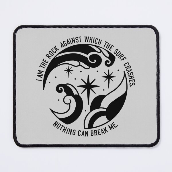 Item preview, I am the Rock against which the surf crashes. Nothing can break me. designed and sold by literartyghost.