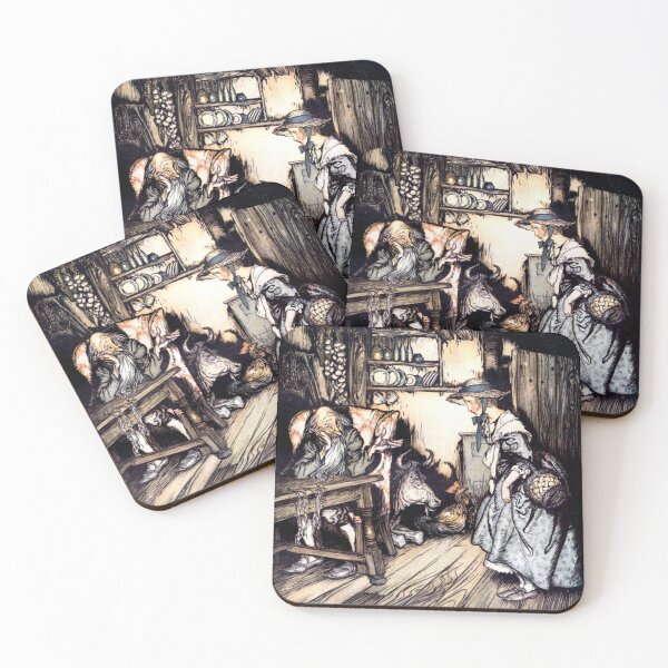 Item preview, The Hut in the Forest - Brothers Grimm - Arthur Rackham designed and sold by forgottenbeauty.