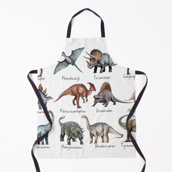 Item preview, Realistic Dinosaur chart with labeled type  names  designed and sold by Inktown.