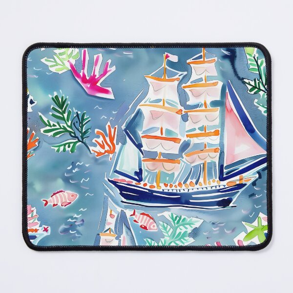 Item preview, Preppy art, Happy sailing, nautical art designed and sold by SophieClimaArt.