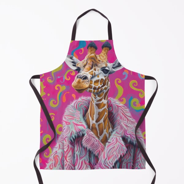 Item preview, Funky Giraffe Portrait Anthropomorphic Animal Fashion Art designed and sold by GulDesignCo.