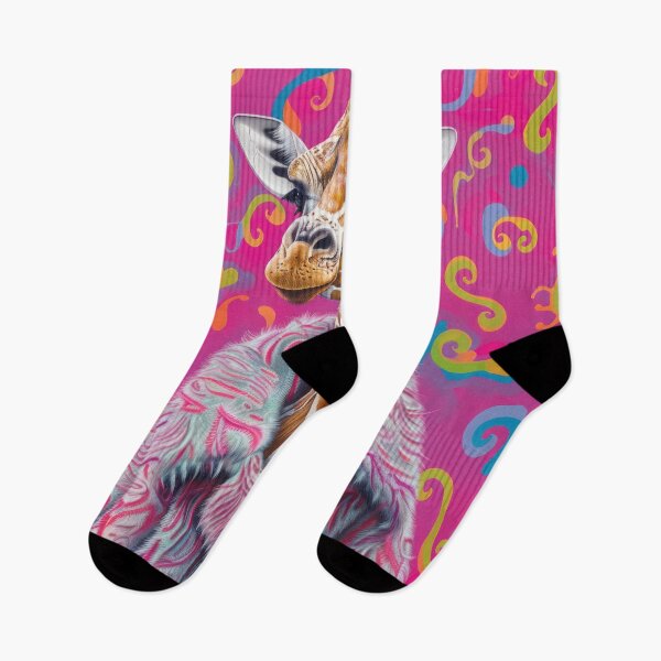 Item preview, Funky Giraffe Portrait Anthropomorphic Animal Fashion Art designed and sold by GulDesignCo.