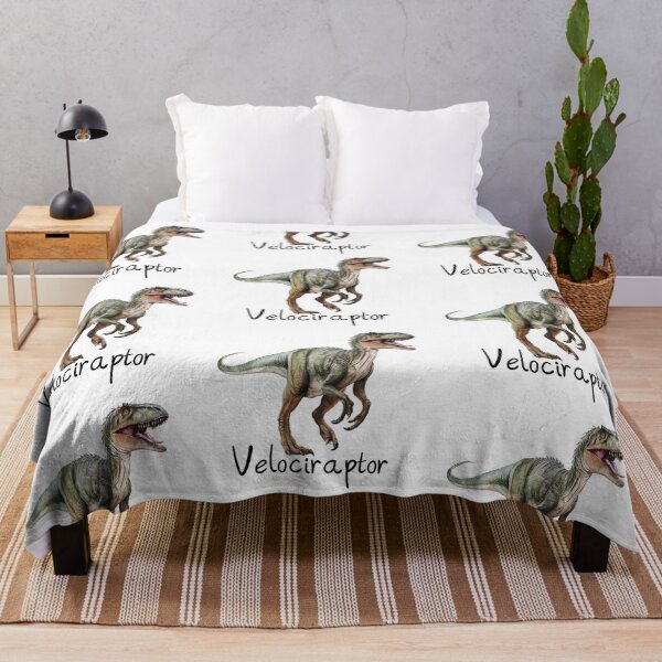 Item preview, Velociraptor dinosaur, realistic labeled with name designed and sold by Inktown.