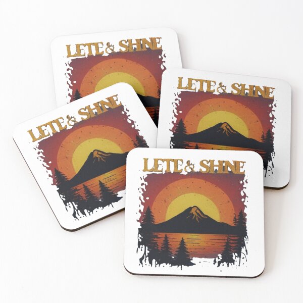 Item preview, Rustic Mountain Sunset Graphic Tee Design designed and sold by merve02shop.