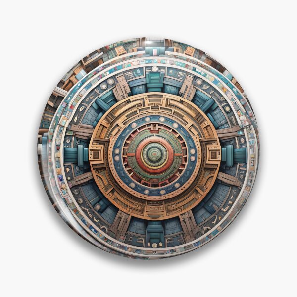 Item preview, Cybernetic Mandala with Mechanical Details designed and sold by MandalasShops.