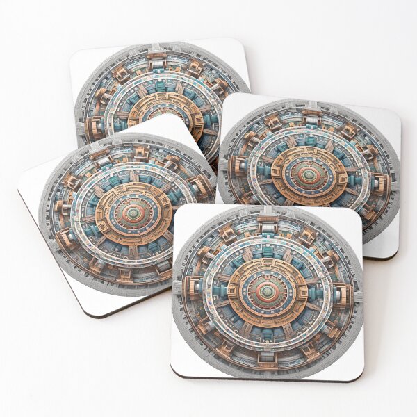 Item preview, Cybernetic Mandala with Mechanical Details designed and sold by MandalasShops.