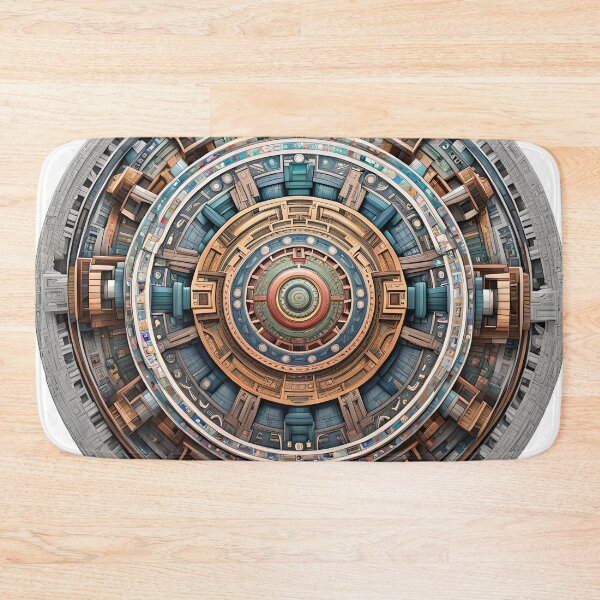 Item preview, Cybernetic Mandala with Mechanical Details designed and sold by MandalasShops.