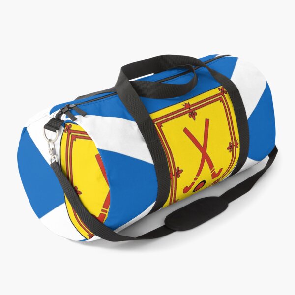 Item preview, Scottish Saltire Flag with Shinty Shield (bratach na h-Alba le sgiath iomain) designed and sold by JonathanR1994.