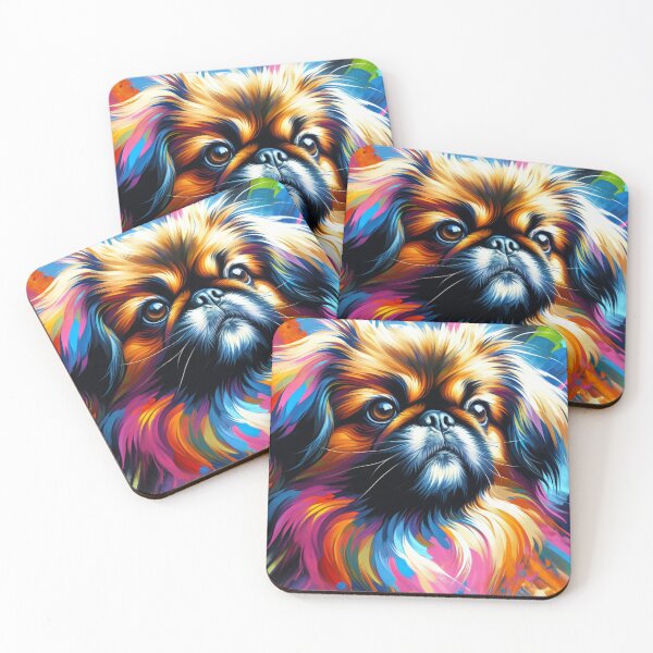 Item preview, Pekingese Dog Acrylic Print Pet Portrait Pet Lovers designed and sold by Puppy Puzzles Plus.